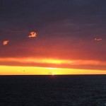 Dawn at sea on the Adriatic.  Capt. Schettino isn't going to be seeing this anymore.