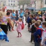 Not only did each child get a bag, each bag had a child"s name.