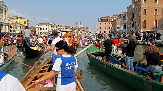 Procession of Gondolas in the Bacino di San Marco, Venice