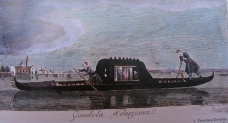 In the 18th century the gondolas, and at least some of the gondoliers, were different.
