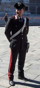 The Carabinieri look extremely fine, even in their everyday uniform -- unless you've just done something really wrong.