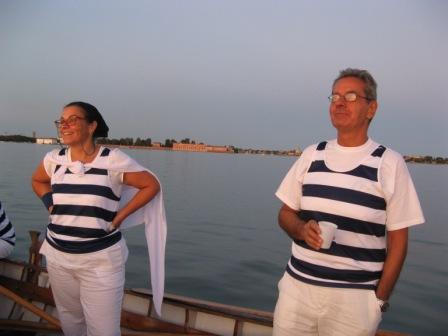 Flavia and Roberto absorbing the sunset.