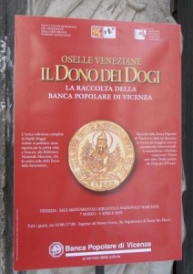The poster for the exhibition of the oselle owned by the Banca Popolare di Vicenza.