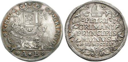 The osella of Doge Pietro Grimani (1751).  (Photo: Classical Numismatic Group, Inc.)