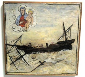 One of many ex-votos promised by sailors in danger. Being saved is nice â€“ fulfilling your vow to publicly thank the Virgin Mary for intervening for you is even nicer. (Museo Storico Navale)